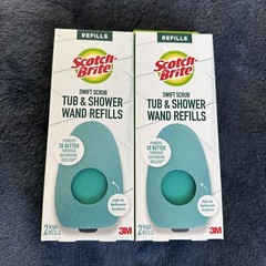 Tub & Shower Bathroom Swift Scrub Small Wand Refills by Scotch Brite Blue 2 Pk