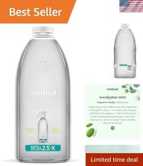 Biodegradable Shower Cleaner Refill in Eucalyptus Mint – 68 Oz No Rinse Formula