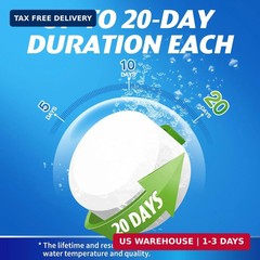 Ksend Toilet Bowl Cleaner Tablets – 20 PCS Automatic Bleach Toilet Cleaner Table