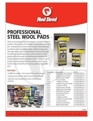 Red Devil Extra Coarse Steel Wool Pads For Heavy Duty Cleaning And Paint Removal