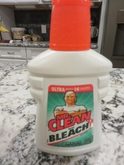 Vintage 1994 Mr Clean Ultra with Bleach 14 Fl Oz Open Bottle TV Movie Set Prop