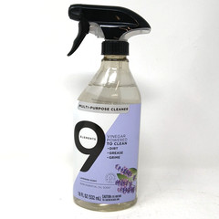 9 Elements Multi-purpose Cleaner 18 Oz Vinegar Powered Lavender Scent NEW