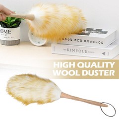 Artificial Ostrich Feather Duster Wool Duster Brush Anti Static Cleaning Tool US