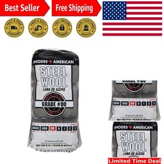12 Steel Wool Pads – Very Fine Grit for Effective Restoration of Metal Surfaces