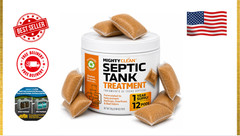 Septic Tank Treatment – 12 Pods, 1 Year Supply – RV Toilet Treatment – Dissolvab