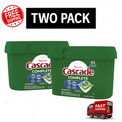 Cascade Complete ActionPacs Fresh Scent 126 Pods Dishwasher Detergent 2Pack Bulk