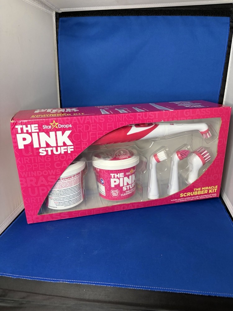 The Pink Stuff Battery Powered Miracle Scrubber Kit, Bathroom Paste