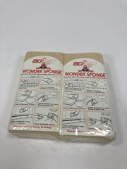 (2) Vintage GONZO Wonder Sponge Waterless Original Sealed Packaging NEW