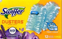Swiffer Dusters, Lasting Freshness Febreze Lavender Scent, Blue 12 Ct Refills