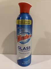 Windex Glass & More Cleaner Fragrance Free Aerosol Spray 13.8 oz Hard To Find