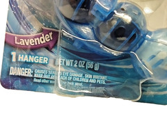 ( Lot 4 ) Sani-Flush Toilet Bowl Cleaner Lavender w/Bleach 4Balls Hanger 2 Oz Ea