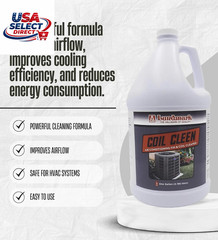 Lundmark Coil Cleen Air Conditioner Fin Cleaner 1 Gal Gift Set with Gloves