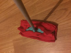 1 FLEECE MOP PAD FIT SWIFFER SWEEPER 1 REFILL REUSABLE WASHABLE DRY DUSTING