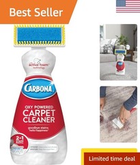 Carpet Cleaner with Brush | Oxy-Powered Foam for Spot Stain Removal | 13.5 Fl Oz