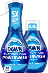 Dawn Powerwash Spray, Dish Soap, Dishwashing Liquid, Cleaning Supplies, Fresh, 1