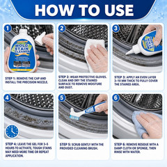 Mold Stain Remover Gel, Heavy Duty Cleaner, Effective Stain Removal for Washing