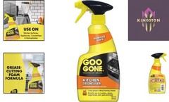 Eco-Friendly Kitchen Degreaser – 14 Fl. Oz. Fast Foaming Spray for Grime Removal