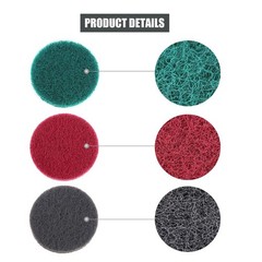 16Pcs 4 Inch Drill Power Brush Tile Scrubber Scouring Pads Cleaning Kit with …