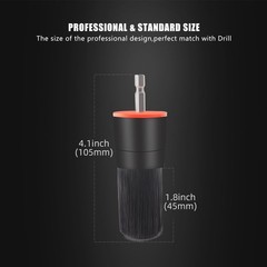 Drill Brush Attachment, 5 Pcs Mixed Hair Brush Head Set, Auto Detail Set, Replac