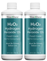 Viva Doria Hydrogen Peroxide 12 Percent Aqueous Solution – Food Grade, 16 Fl Oz
