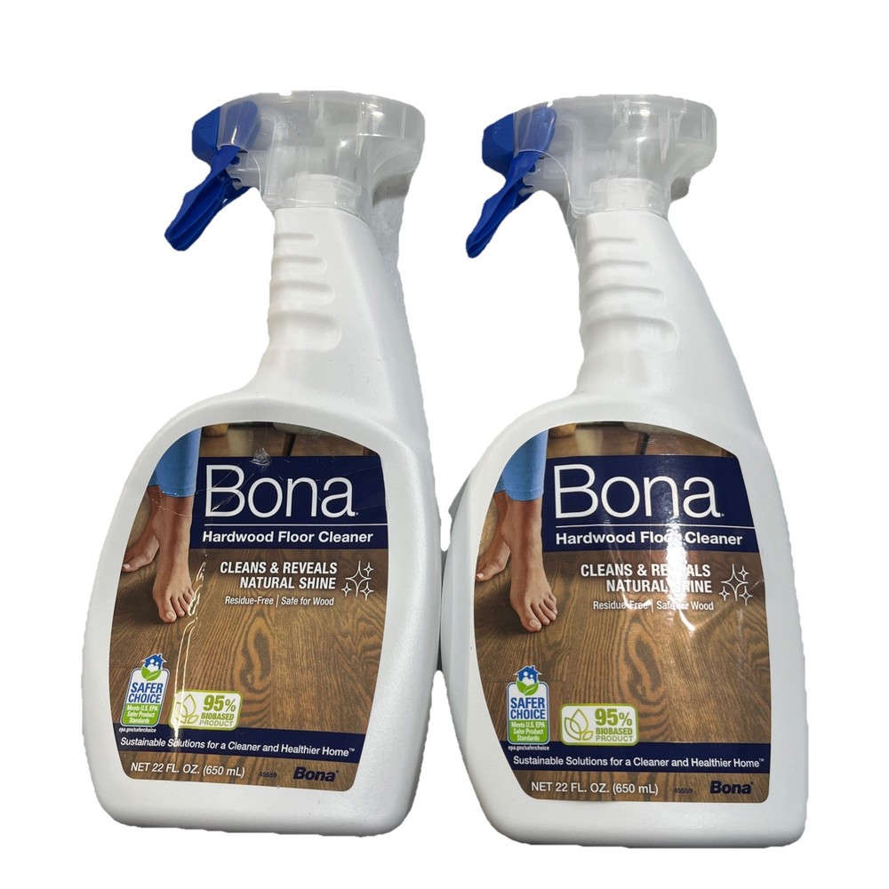 Bona Hardwood Floor Cleaner Spray 22 Fl Oz 650 Ml (2 Pack)