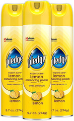 Enhancing Polish, Furniture & Wood Spray, Lemon Scent, 9.7Oz (Pack of 3)