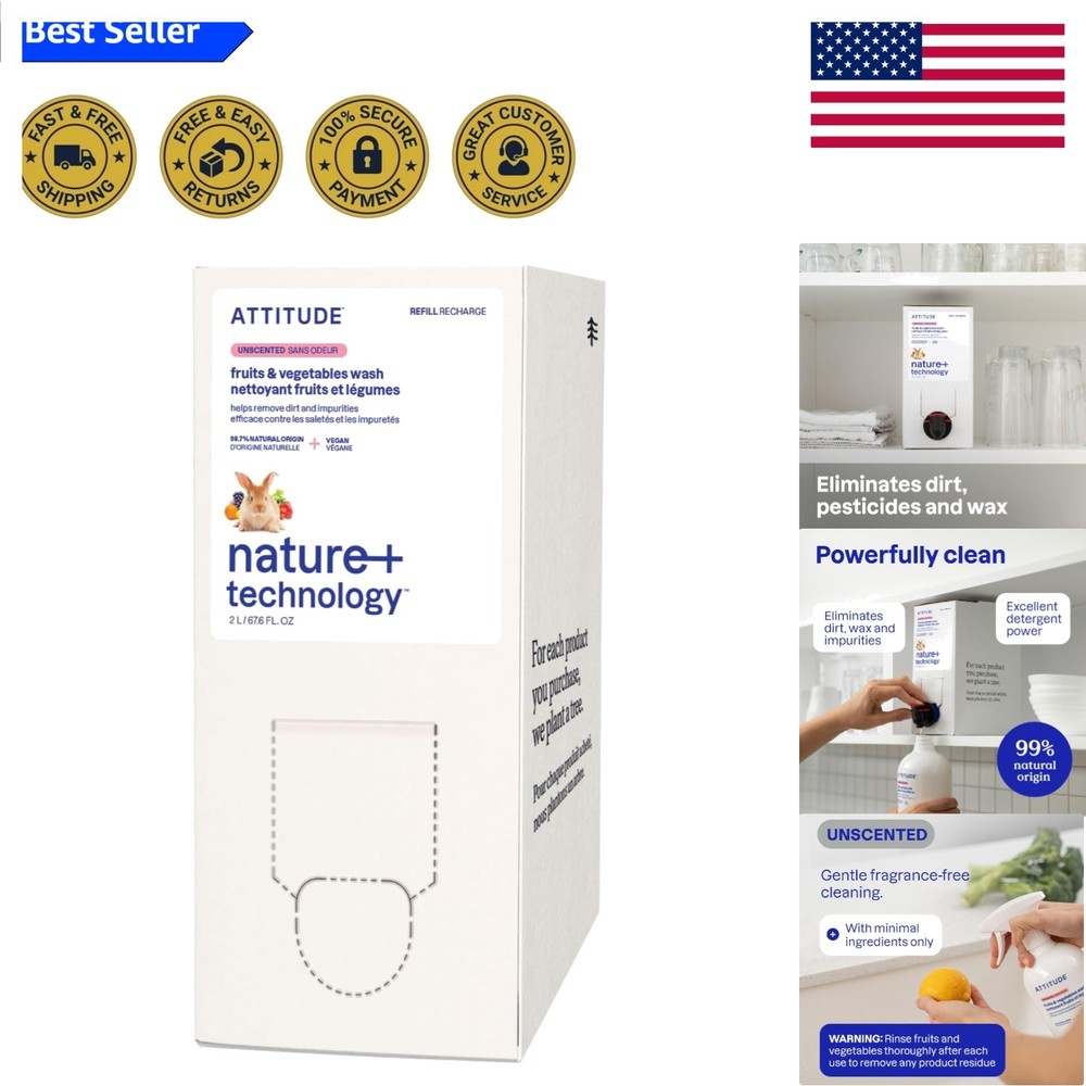 Natural Fruit and Vegetable Cleaner – Cruelty-Free Wash for Healthy Produce