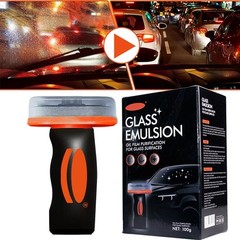 Automotive Oil Film Cleaner Car Windshield Oil Film Remover w/ Brush Head