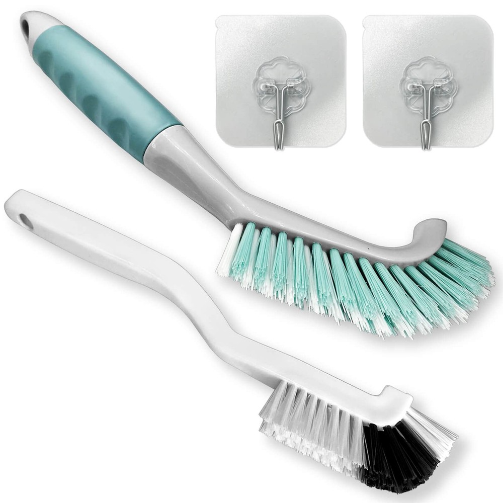 2Pcs Cleaning Brushes, Multi-Purpose Right Angle Brush Scrubbing Kitchen Coff…