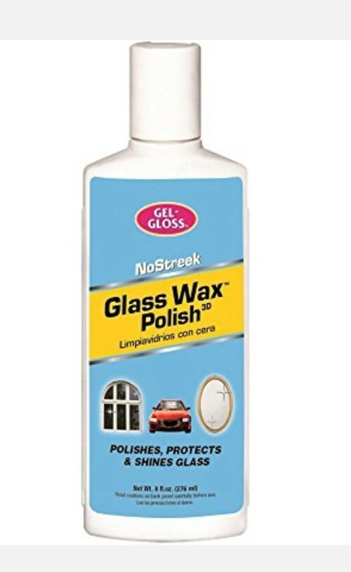 No Streek NS-8 8 Ounce Glass Wax Cleaner Polish