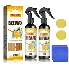 2Pcs Beeswax Spray Beeswax Spray Cleaner Natural Micro-Molecularized Beeswax USA