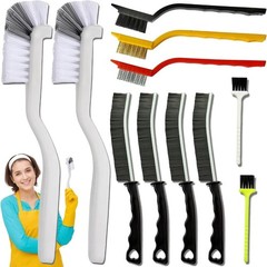 11Pcs Crevice Cleaning Brush,Gap Cleaning Brush with Long Handle,Small Gap