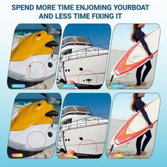 5200 Marine Fiberglass Repair Kit, Marine Gel Coating Repair Kit, Epoxy Resin…