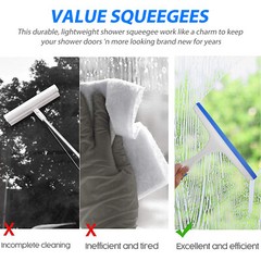 Window Mirror Car Windshield Squeegee Shower Glass Wiper Kitchen House Clean US