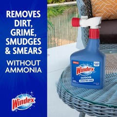 Windex 10122 Blue Outdoor Glass Cleaner 3 oz. with Sprayer (Pack of 8)