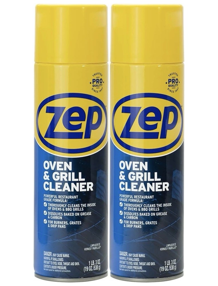 Zep Heavy-Duty Oven and Grill Cleaner – 19 oz Case of 2 ZUOVGR19 – Dissolves …