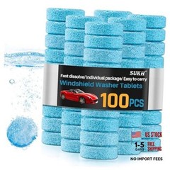 Car Windshield Washer Tablets – Washer Fluid Tablets Glass Cleaner 100