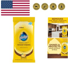 Expert Care Enhancing Wood Wipes, Lemon Scent, 24 Count