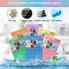 72Pcs Drain Cleaner Deodorizer Sticks – Keep Drain Pipes Clear, Prevent Clogs fo