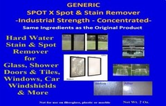 SPOT X GENERIC – Spot & Hard Water Stain Remover – Headlights Shower Windshields