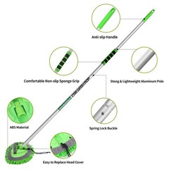 62” Car Wash Brush with Long Handle Chenille Microfiber Car Wash Mop Mitt Ki…