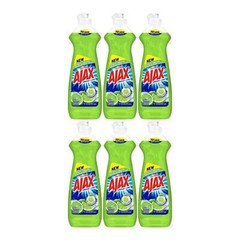 Ajax Ultra Vinegar + Lime Dish Liquid, 14 oz. (414ml) (Pack of 6)