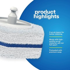 Effortless Cleaning: 60 Pack Disposable Toilet Scrubbers with Fresh Scents