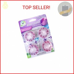 Air Fusion Toilet Bowl Cleaner Tablets 4 Pack Lavander Scent, Slow Releasing Toi