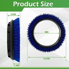 237058 Polypropylene Scrub Orbiter Brush 10.5 Inch Diameter Blue Floor Machine
