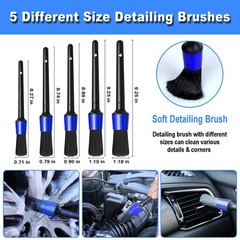 12Pcs Wheel Brush Kit for Cleaning Wheel and Tire, Wheel and Rim Brush, Car D…