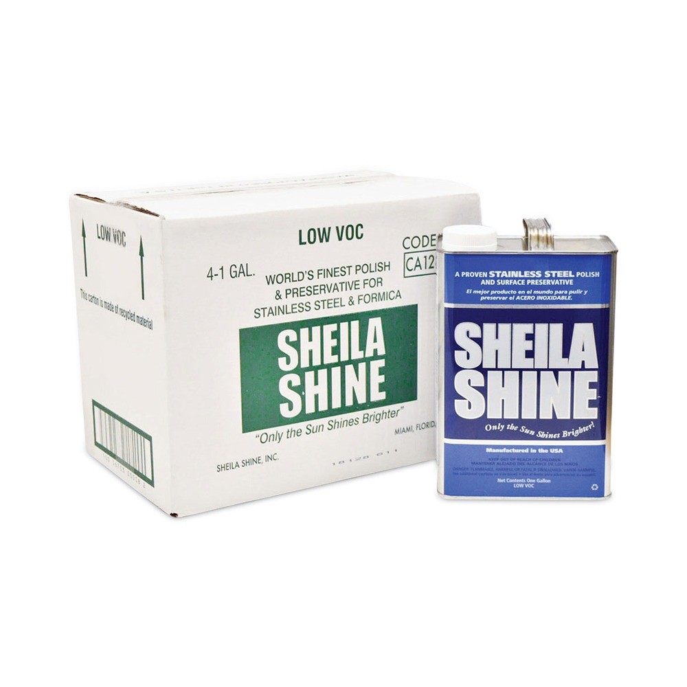 Sheila Shine SSCA128 1 gal Low VOC Stainless Steel Cleaner & Polish (4/CT) New