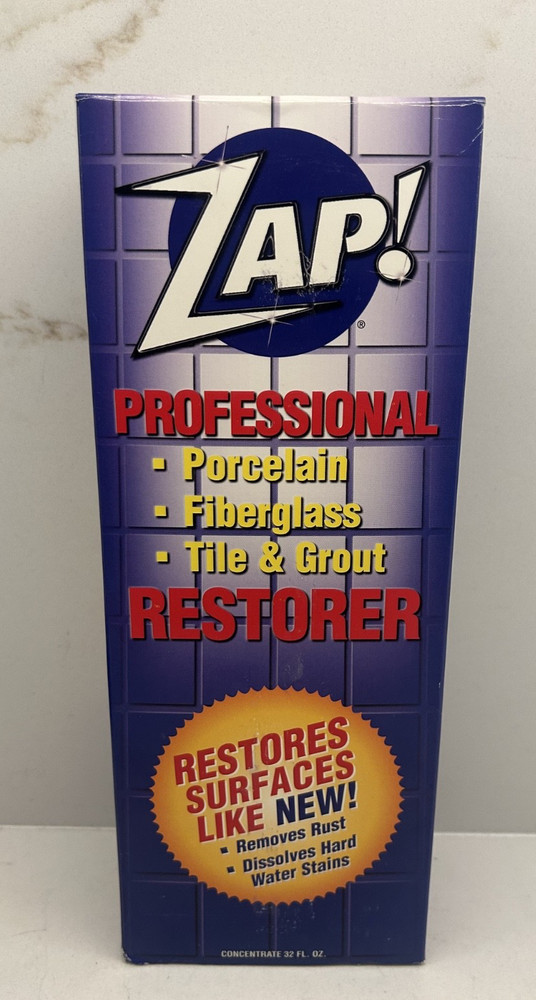ZAP! LARGE 32 oz Professional Tile Porcelain Grout Cleaner Restorer SPRAY BOTTLE