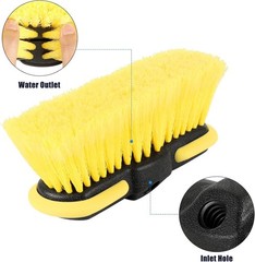 Car Wash Brush Head, Scrub Brush Attachment for Long Handle Extension Pole,Ou…