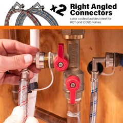 Chromex Tankless Water Heater Flush Kit with Certified Liquid Descaling Solution